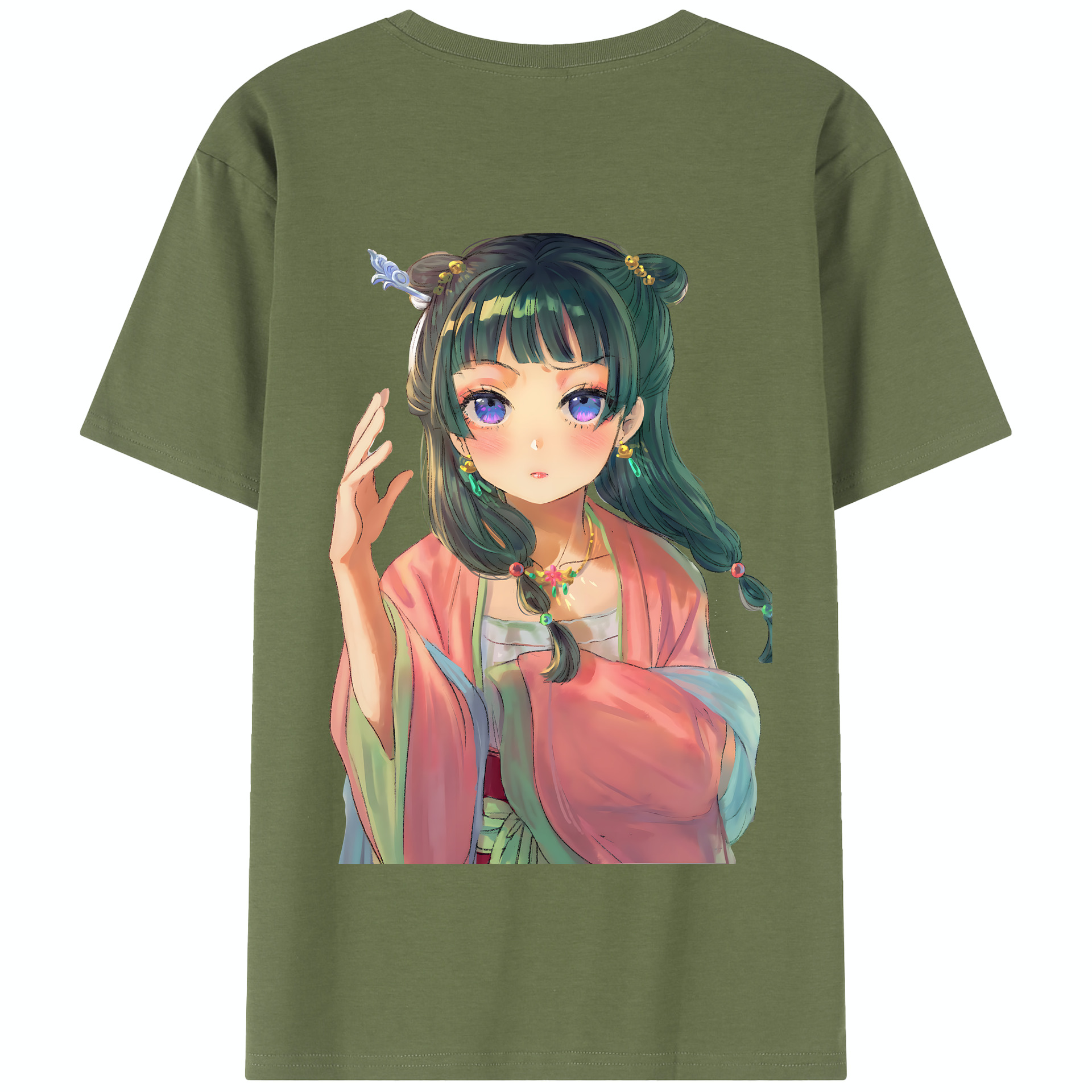 （画像用） 薬屋のひとりごと The Apothecary Diaries 綿100％半袖Tシャツ（背面プリント）